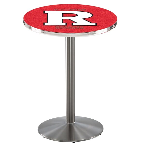 Holland Bar Stool Co 36" Stainless Steel Rutgers Pub Table - L214S3628RUTGER