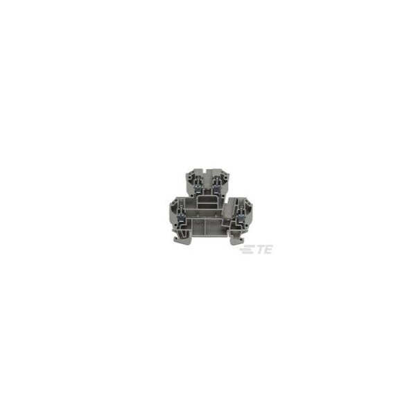 Te Connectivity Din Rail Terminal Blocks 4Mm2, Two-Tiers Screw Terminal Block - 2271694-2
