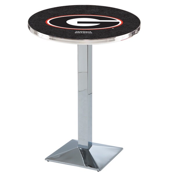 Holland Bar Stool Co 42" Chrome Georgia "G" Pub Table - L217C4228GA-G