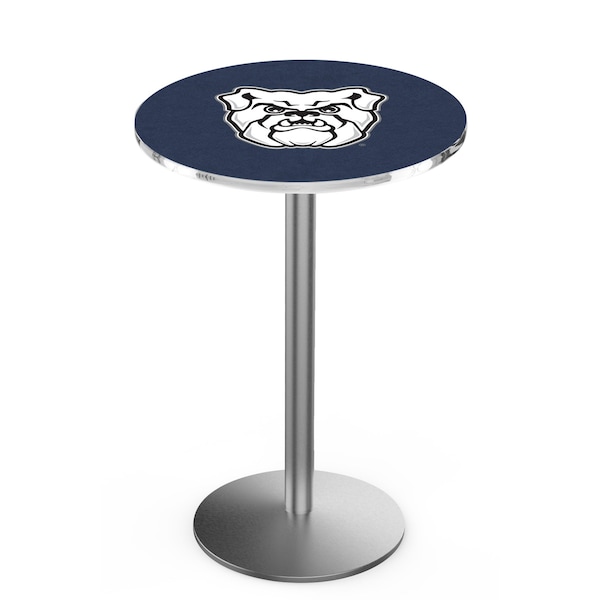 Holland Bar Stool Co 36" Stainless Steel Butler University Pub Table - L214S3628BUTLER