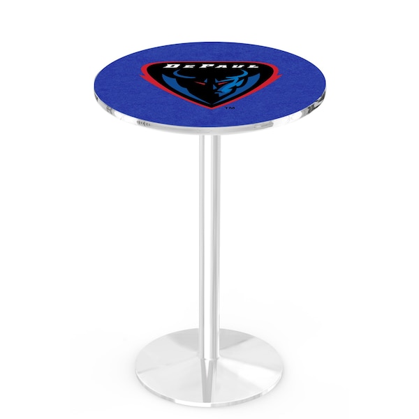Holland Bar Stool Co 36" Chrome DePaul Pub Table - L214C3628DEPAUL