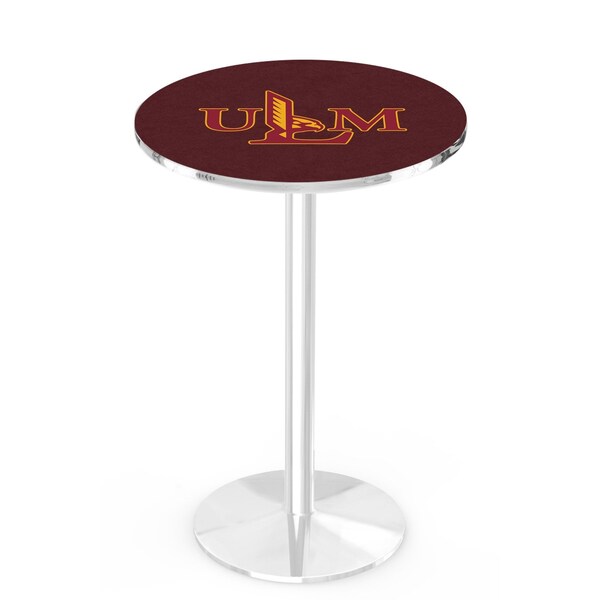 Holland Bar Stool Co 36" Chrome Louisiana-Monroe Pub Table, 36" dia. Top - L214C3636LA-MON