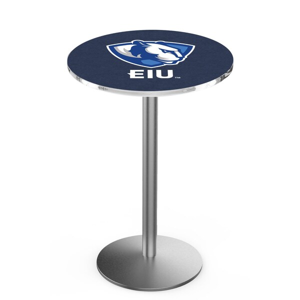 Holland Bar Stool Co 36" Stainless Steel Eastern Illinois Pub Table, 36" dia. Top - L214S3636EASTIL
