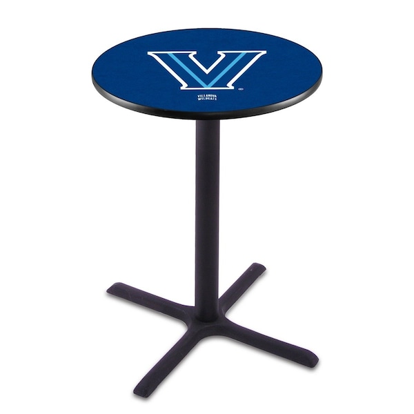 Holland Bar Stool Co 42" Blk Wrinkle Villanova Pub Table, 36" dia. Top - L211B4236VILNVA