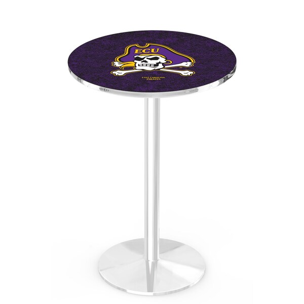 Holland Bar Stool Co 36" Chrome East Carolina Pub Table - L214C3628ECAROL
