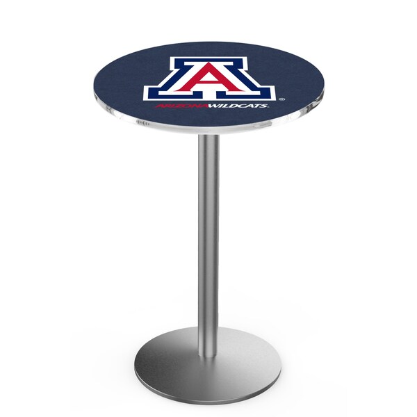 Holland Bar Stool Co 36" Stainless Steel Arizona Pub Table - L214S3628ARIZUN