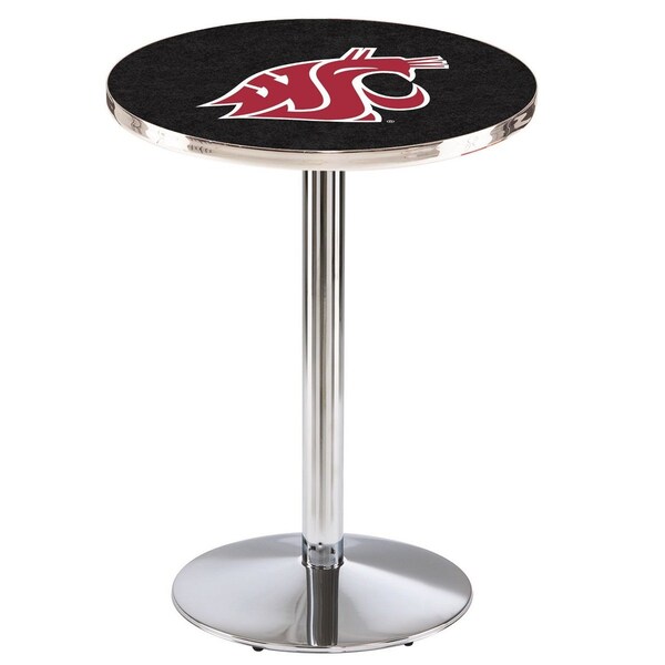 Holland Bar Stool Co 36" Chrome Washington State Pub Table, 36" dia. Top - L214C3636WASHST