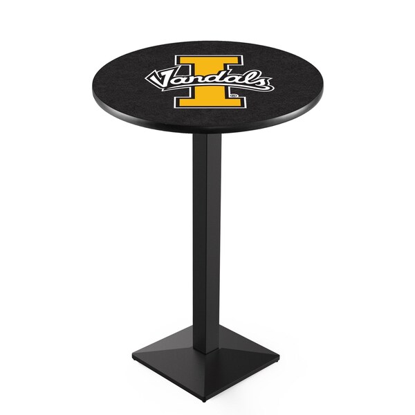 Holland Bar Stool Co 42" Blk Wrinkle Idaho Pub Table, 36" dia. Top - L217B4236IDAHOU