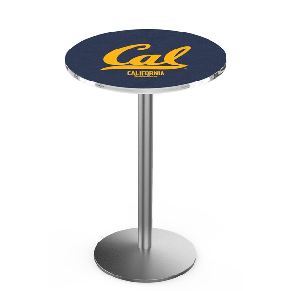 Holland Bar Stool Co 36" Stainless Steel Cal Pub Table - L214S3628CAL-UN