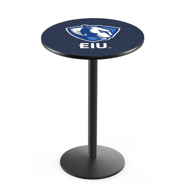 Holland Bar Stool Co 36" Blk Wrinkle Eastern Illinois Pub Table, 36" dia. Top - L214B3636EASTIL