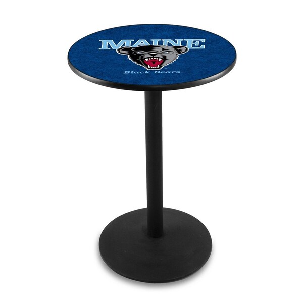 Holland Bar Stool Co 36" Blk Wrinkle Maine Pub Table, 36" dia. Top - L214B3636MAINEU