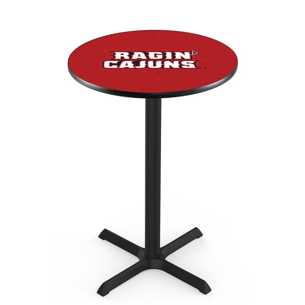 Holland Bar Stool Co 42" Blk Wrinkle Louisiana-Lafayette Pub Table, 36" dia. Top - L211B4236LA-LAF