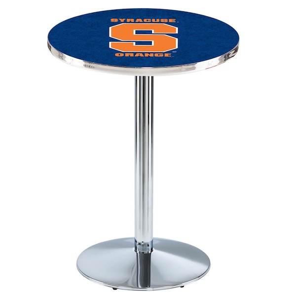 Holland Bar Stool Co 42" Chrome Syracuse Pub Table - L214C4228SYRCSE