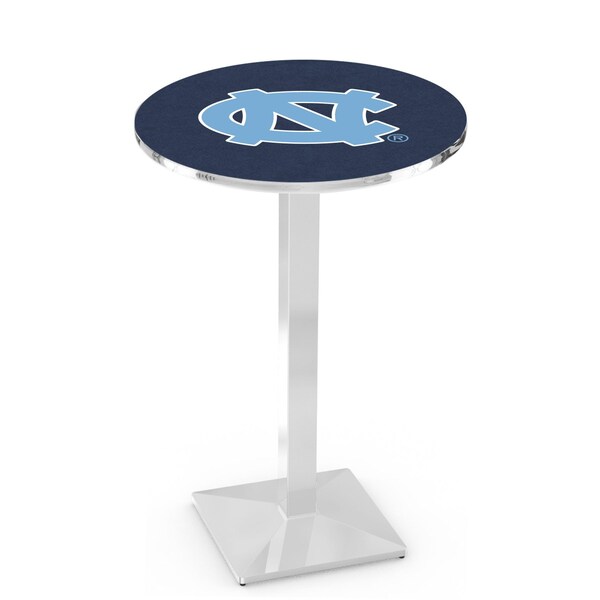 Holland Bar Stool Co 42" Chrome North Carolina Pub Table, 36" dia. Top - L217C4236NORCAR