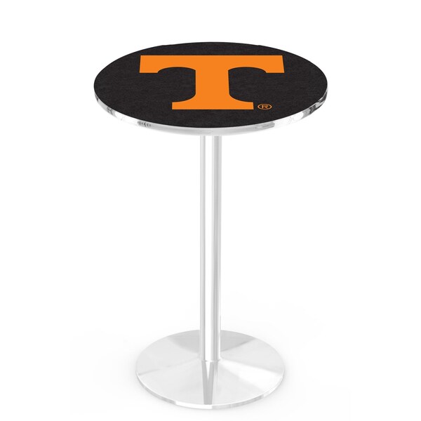 Holland Bar Stool Co 36" Chrome Tennessee Pub Table, 36" dia. Top - L214C3636TENNES
