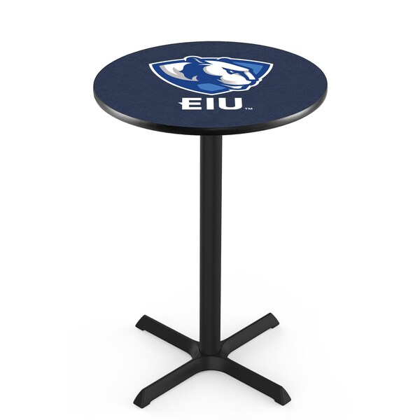 Holland Bar Stool Co 42" Blk Wrinkle Eastern Illinois Pub Table, 36" dia. Top - L211B4236EASTIL