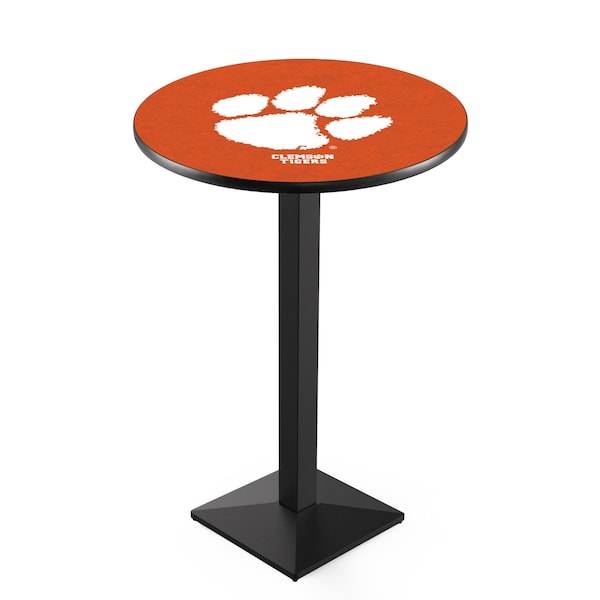 Holland Bar Stool Co 42" Blk Wrinkle Clemson Pub Table, 36" dia. Top - L217B4236CLMSON