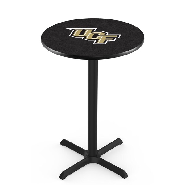 Holland Bar Stool Co 42" Blk Wrinkle Central Florida Pub Table, 36" dia. Top - L211B4236CENFLA
