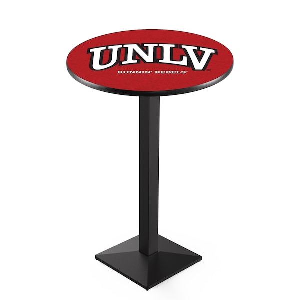 Holland Bar Stool Co 42" Blk Wrinkle UNLV Pub Table, 36" dia. Top - L217B4236UNEVLV