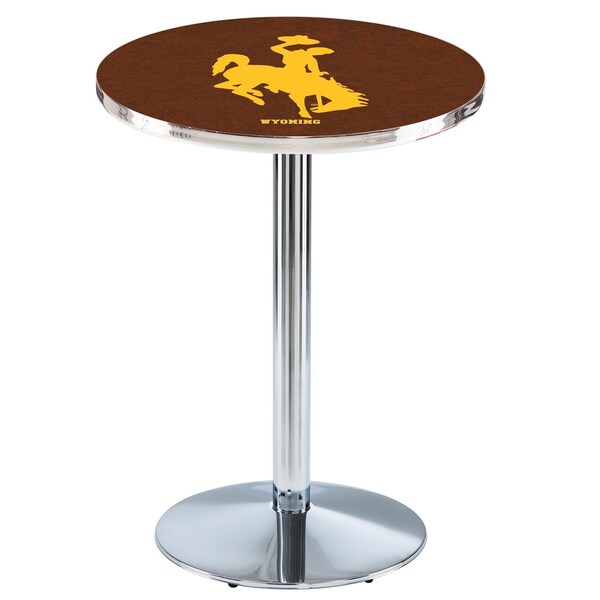 Holland Bar Stool Co 36" Chrome Wyoming Pub Table - L214C3628WYMNG