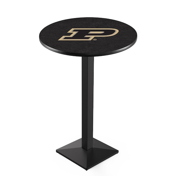Holland Bar Stool Co 42" Blk Wrinkle Purdue Pub Table, 36" dia. Top - L217B4236PURDUE