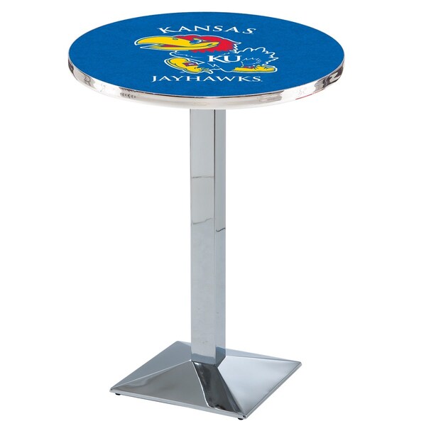 Holland Bar Stool Co 42" Chrome Kansas Pub Table - L217C4228KNSASU