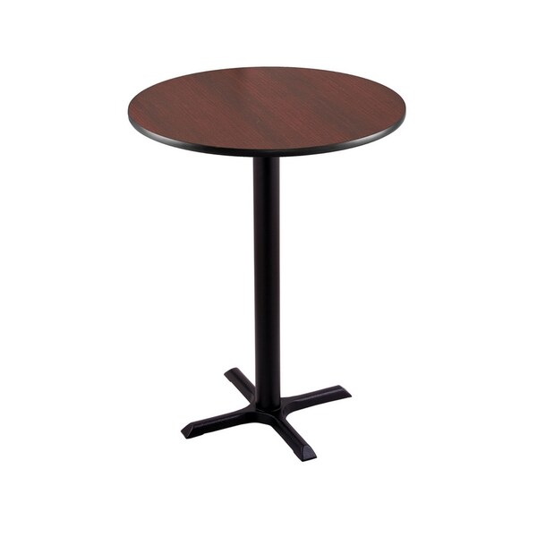 Holland Bar Stool Co 42" 211 Black Table, 30" dia. Top - 211-2242BW30R