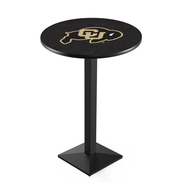 Holland Bar Stool Co 36" Blk Wrinkle Colorado Pub Table, 36" dia. Top - L217B3636COLOUN