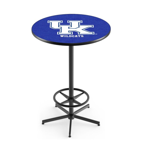 Holland Bar Stool Co 42" Black Kentucky "UK" Pub Table - L216B4236UKY-UK