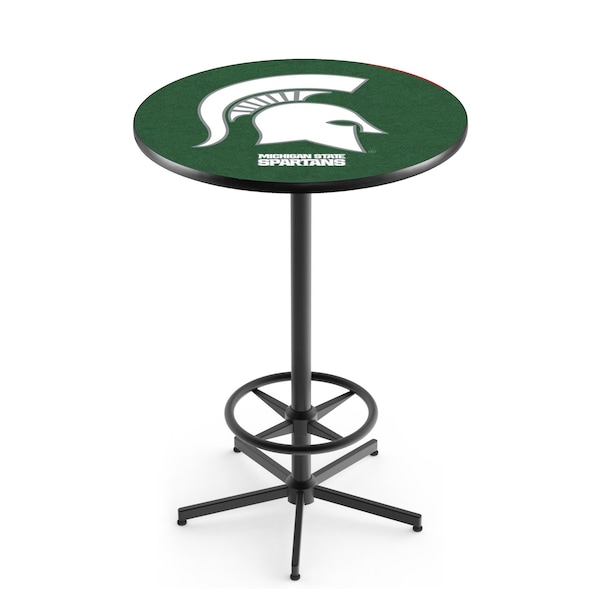 Holland Bar Stool Co 42" Black Michigan State Pub Table - L216B4236MICHST