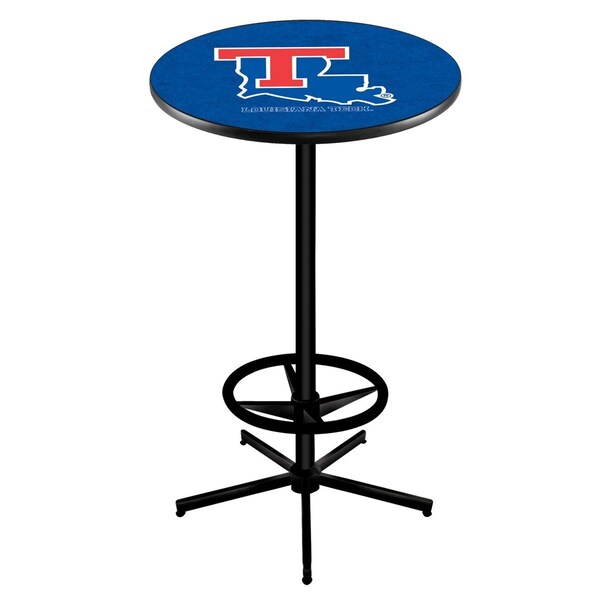 Holland Bar Stool Co 42" Black Louisiana Tech Pub Table - L216B4236LATECH