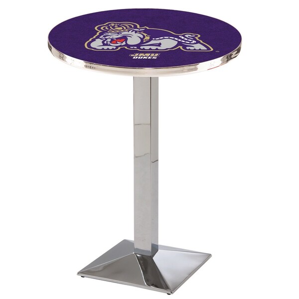 Holland Bar Stool Co 36" Chrome James Madison Pub Table - L217C3628JMSMAD