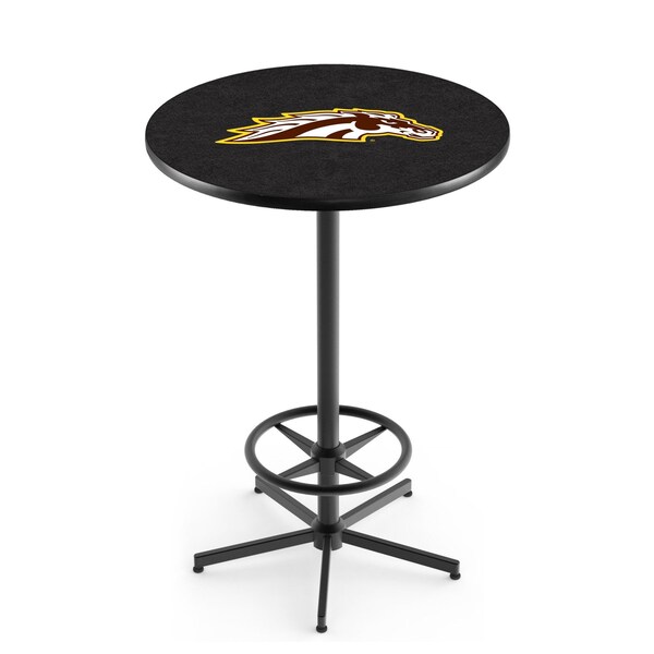 Holland Bar Stool Co 42" Black Western Michigan Pub Table - L216B4236WESTMI