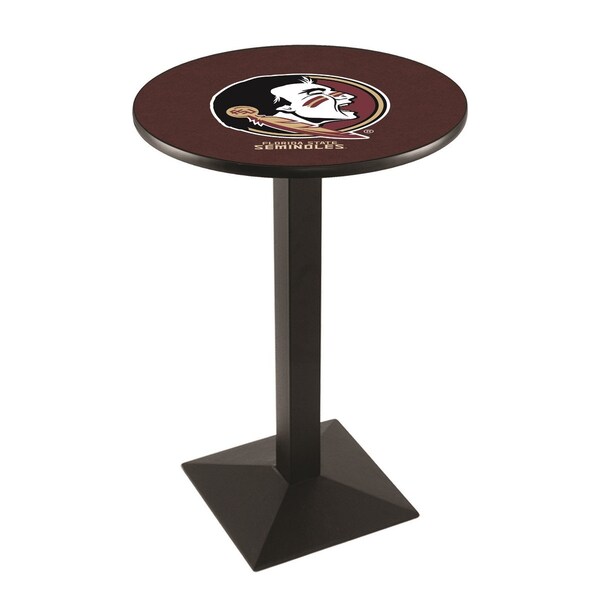 Holland Bar Stool Co 42" Blk Wrinkle Florida State (Head) Pub Table - L217B4228FSU-HD