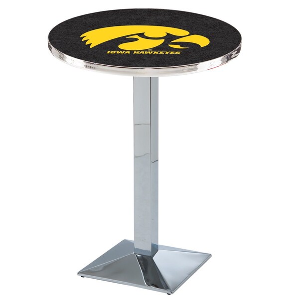 Holland Bar Stool Co 36" Chrome Iowa Pub Table - L217C3628IOWAUN