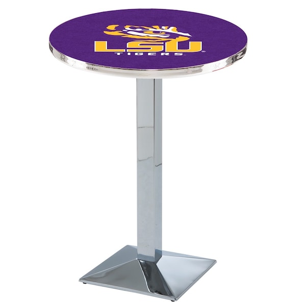 Holland Bar Stool Co 42" Chrome Louisiana State Pub Table - L217C4228LASTUN