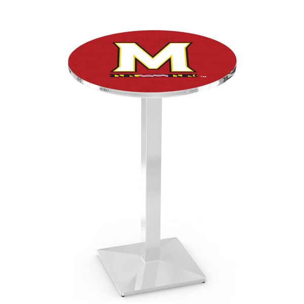 Holland Bar Stool Co 36" Chrome Maryland Pub Table, 36" dia. Top - L217C3636MRYLND