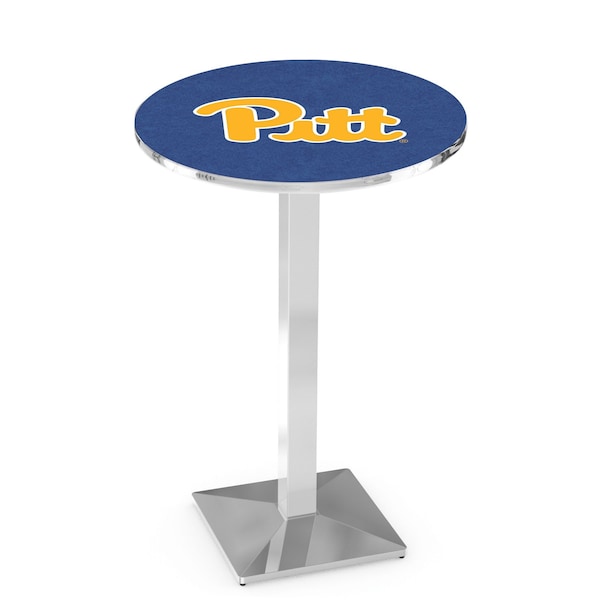 Holland Bar Stool Co 36" Chrome Pitt Pub Table, 36" dia. Top - L217C3636PITTSB