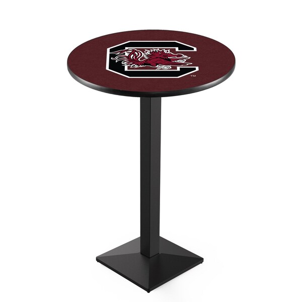 Holland Bar Stool Co 36" Blk Wrinkle South Carolina Pub Table, 36" dia. Top - L217B3636SOUCAR