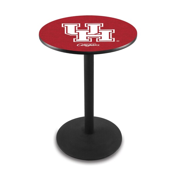 Holland Bar Stool Co 42" Blk Wrinkle Houston Pub Table, 36" dia. Top - L214B4236HOUSTON
