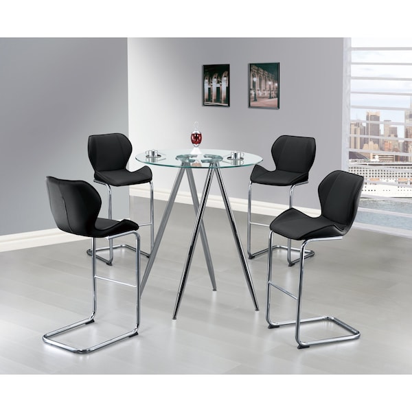 Global Furniture Usa Contemporary  D1503Bt  +  D1446Bs Black - 2791