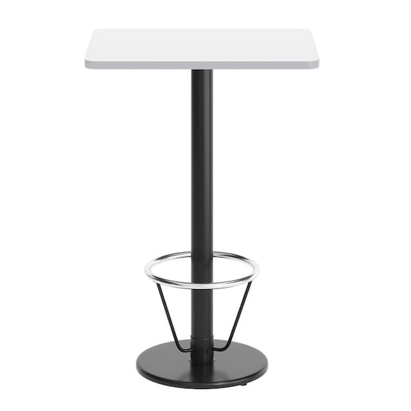 Flash Furniture Rectangle 30 in L, 24 in W, White - XU-WHTB-2430-TR18B-3CFR-GG