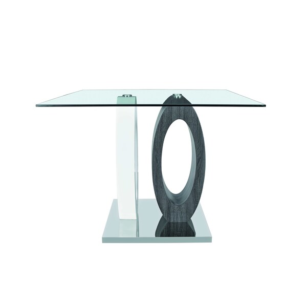 Global Furniture Usa Contemporary 10mm Tempered D1628 Square Bar Table - 3175