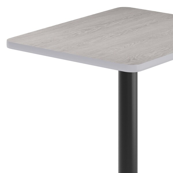 Flash Furniture Rectangle 30 in L, 24 in W, Gray - XU-GYTB-2430-T2222B-3CFR-GG