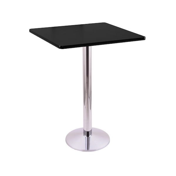 Holland Bar Stool Co 36" 214 Chrome Table, 30" x 30" Square Top - 214-1636CH30SQ