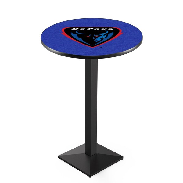 Holland Bar Stool Co 36" Blk Wrinkle DePaul Pub Table, 36" dia. Top - L217B3636DEPAUL