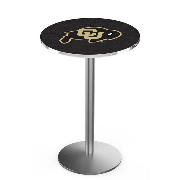 Holland Bar Stool Co 42" Stainless Steel Colorado Pub Table, 36" dia. Top - L214S4236COLOUN