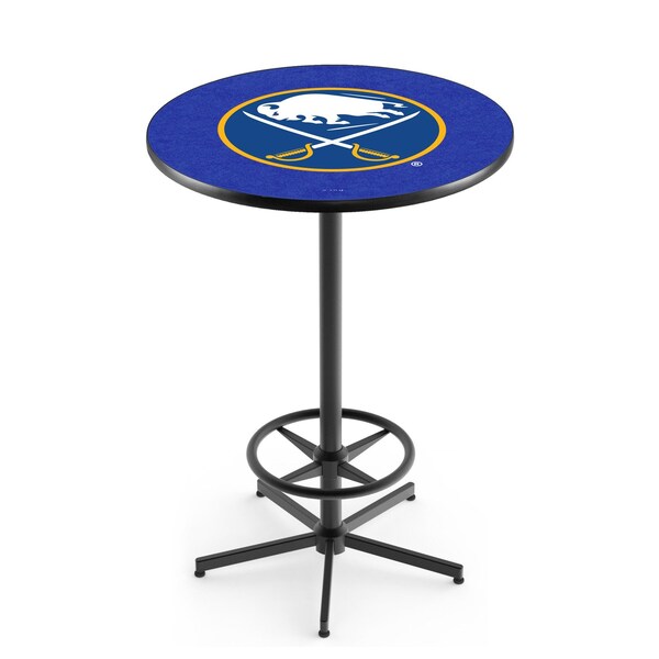 Holland Bar Stool Co 42" Black Buffalo Sabres Pub Table - L216B4236BUFSAB