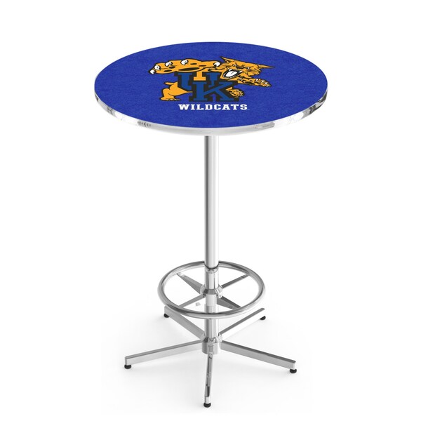 Holland Bar Stool Co 42" Chrome Kentucky "Wildcat" Pub Table - L216C4228UKYCAT