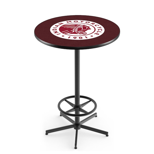 Holland Bar Stool Co 42" Black Indian Motorcycle Pub Table - L216B4236INDN-HD